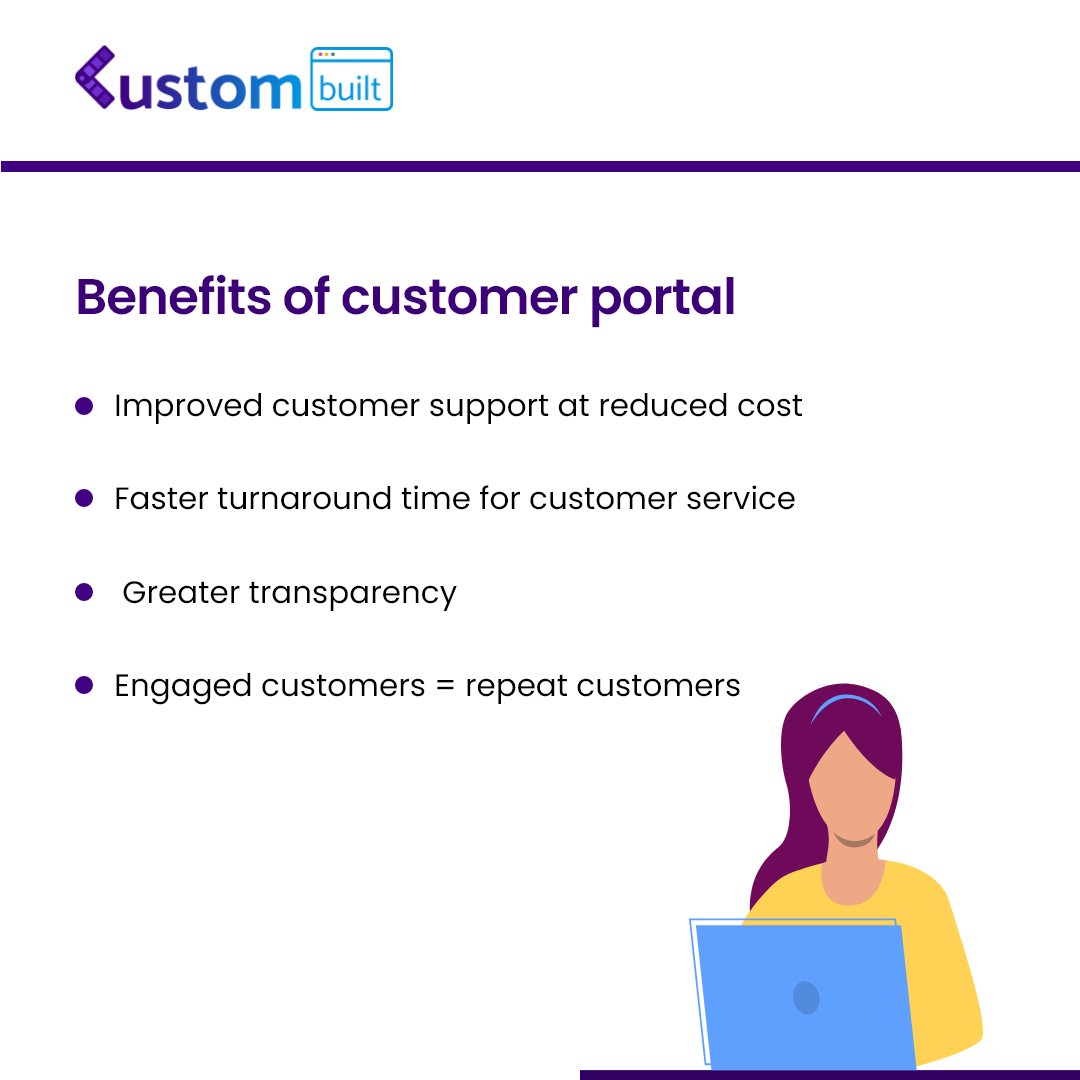 _custombuilt's tweet photo. Empower your customers &amp; reduce customer service time from hours to minutes.

For more information about our Customer Portal, DM us!
OR
Visit at https://t.co/NAA2UxWYOJ

#customerportal #customerservice #customerservicesoftware #customer #CRM #ClientPortal #custombuiltbydiaspark https://t.co/1b8DYBjsao