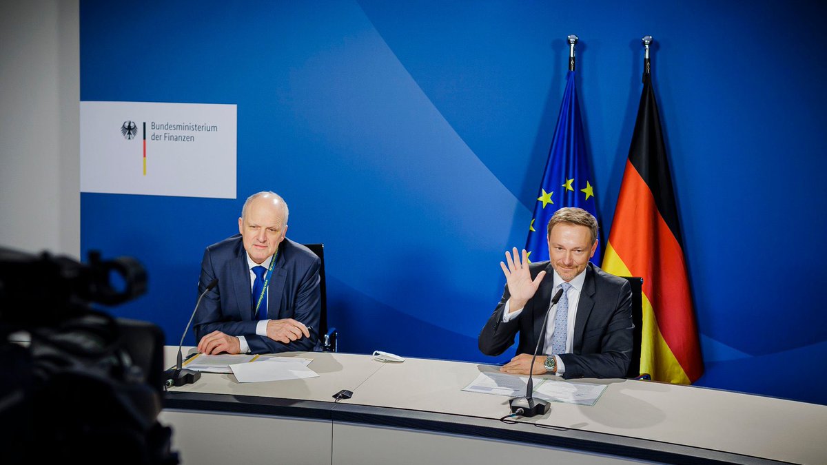 cstaikouras's tweet photo. Productive videoconference with German Finance Minister @c_lindner. The discussion focused on the strong recovery of the Greek economy and its positive prospects, European economic developments and Greece's prepayments of IMF and bilateral European loans. @BMF_Bund https://t.co/THrjIhKeNk