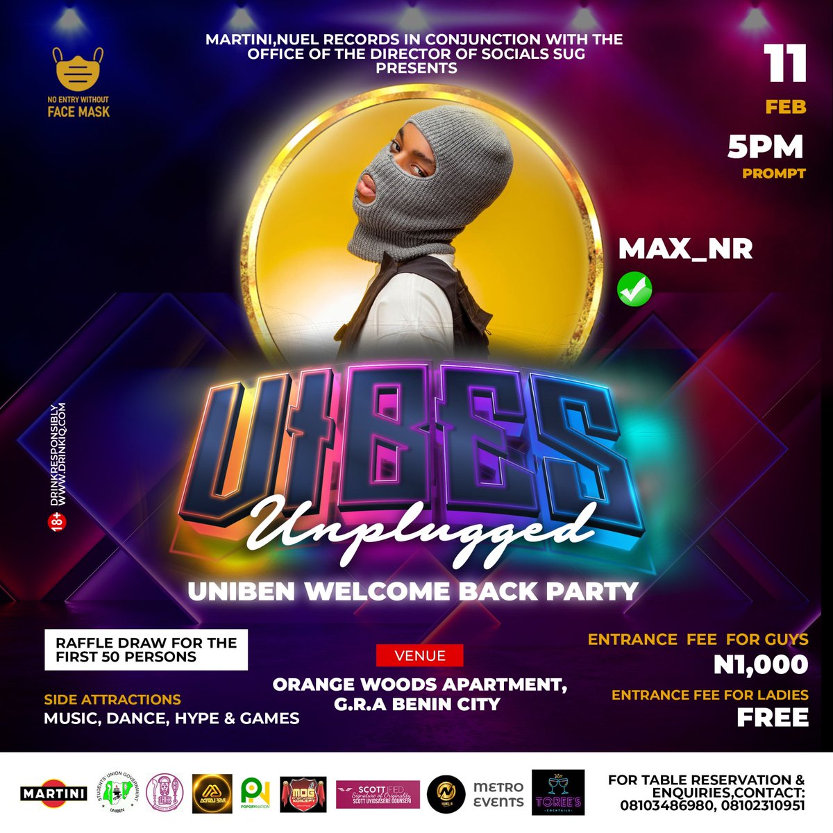 NuelsRecords's tweet photo. Benin/university of Benin get ready for your boy the girls them sugar @officialmaxnr also will be live @vibesfm97.3 please guys come out come support your boy @_testyrecords @p.h.i.l.i.p_ @vibesfm973 @martini . #nuelsrecords #testyrecords  #benincity #Lagos  #african #afrobeats https://t.co/hN1rO4wdWQ