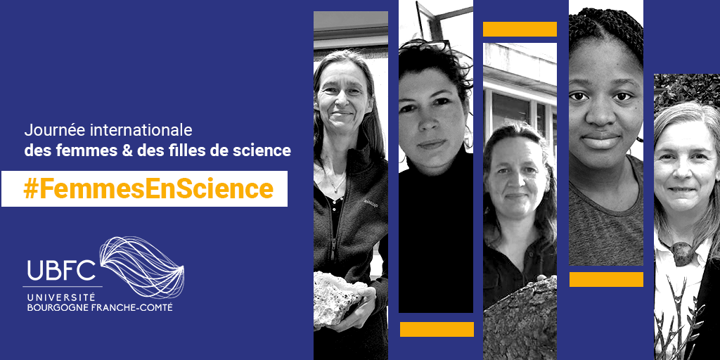 Univ_BFC's tweet photo. #RechercheUBFC #FemmesEnSciences Nous célébrons aujourd’hui la Journée internationale des femmes et des filles de sciences.👩🏼🔬 Au quotidien, #UBFC encourage cette initiative et s’engage à représenter les femmes dans l’ensemble de ses cursus scientifiques 💪 https://t.co/mXHeIR1luG https://t.co/xFBtTLLCuF