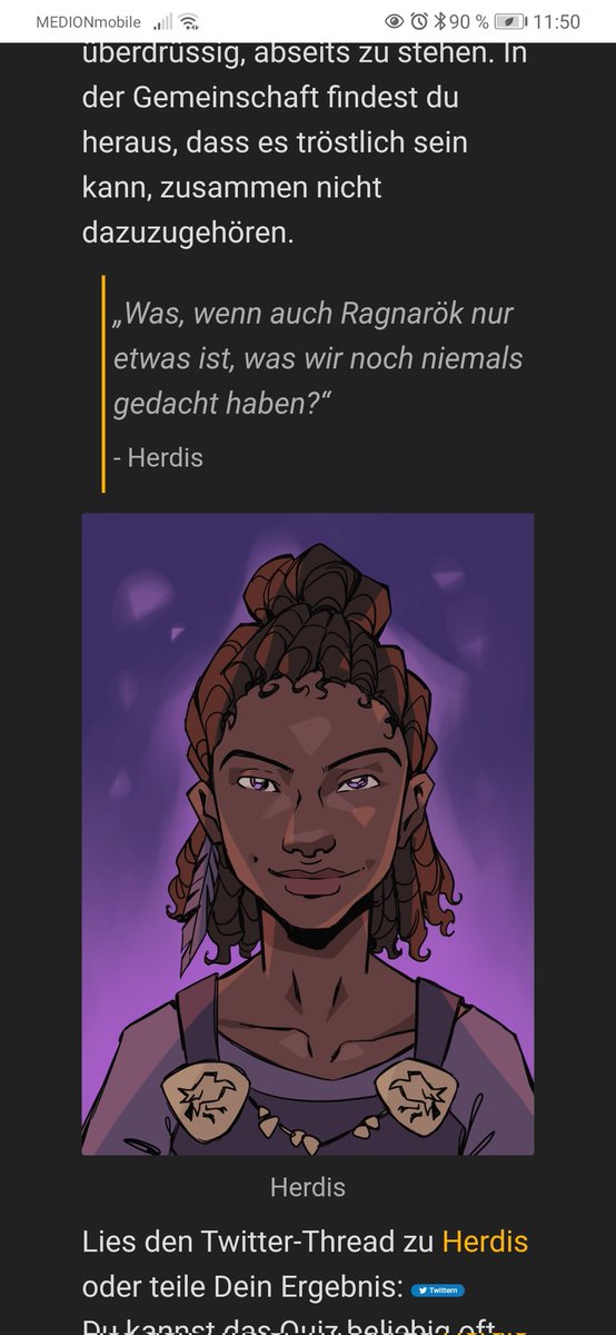 Natürlich musste ich auch wissen, welche Schildmaid ich bin, @JudithCVogt #girlswhoviking
girlswhoviking.herokuapp.com/start