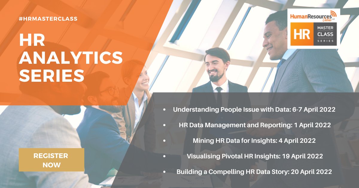 Mag_HR's tweet image. HR professionals need to stay one step ahead through effective understanding of the employee data to support your storytelling as always.
In this #HRanalytics #HRmasterclass, we have five skills-based modules for you to choose from. 

Learn more: bit.ly/34SpF8M