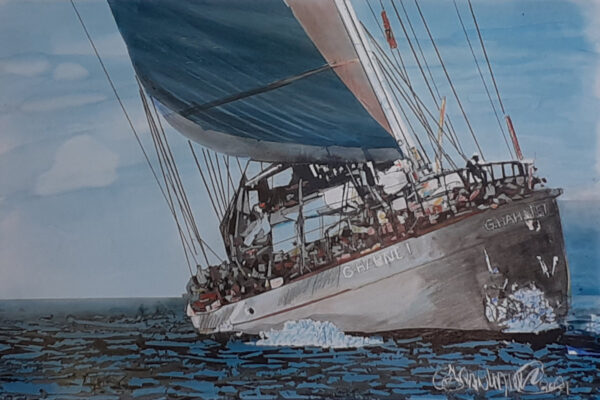 Dorset based artist Goran Hahne has a love for painting the sea. See details of this watercolour painting and his other work on Art Gallery SW where with augmented reality you can see what these paintings look like in your own home. artgallerysw.co.uk/product/under-…
#art