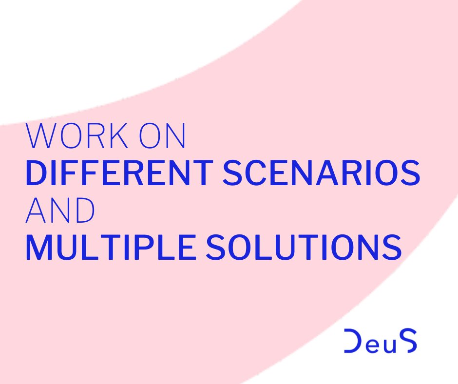 It's the DeuS Living Lab recipe!
Working on different scenarios and their multiple solutions will equip your company and partnership best for the future.