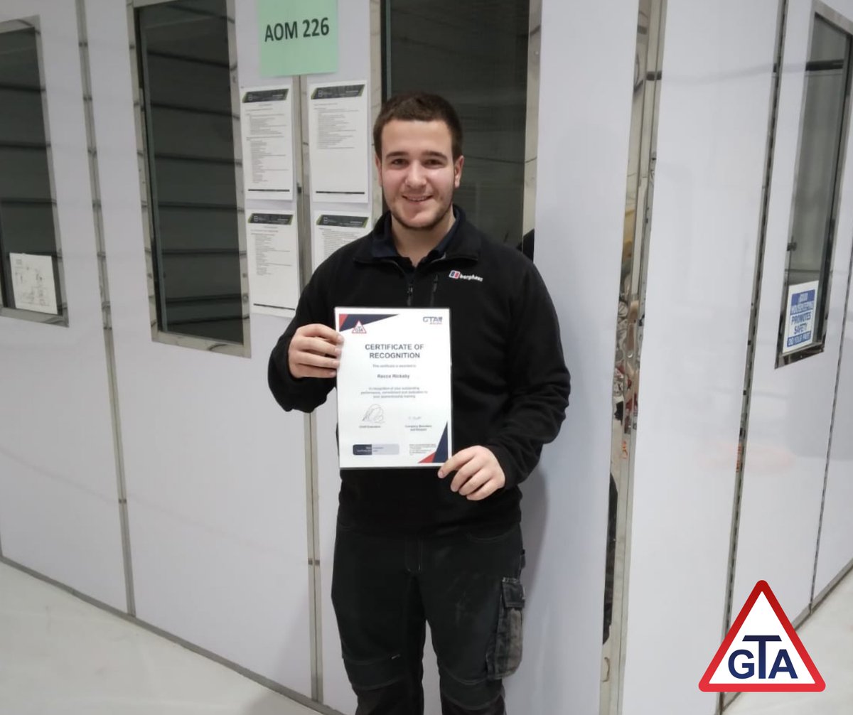 GTA_apprentice's tweet image. Todays learner receiving a Certificate of Recognition is:
Rocco Rickaby - Vehicle Damage Paint Technician Level 3
He has reached very high standards of competency during the last 6 months. He has high levels of focus and motivation.
He supports others in the group whenever needed