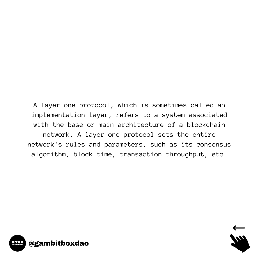 gambitboxdao's tweet photo. What is your favorite Layer 1 Protocol? Leave a comment...
#Blockchain #blockchains #blockchaingames #cryptocurrencies #technology #web3 #web3payments https://t.co/gu7u5AKsXJ