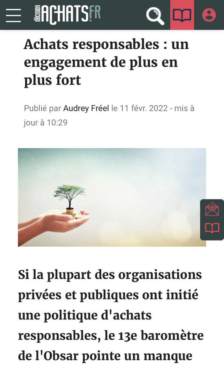 « #Achatsresponsables : un engagement de plus en plus fort »

Lire <a href="/audreyfreel/">Audrey Fréel</a> ds <a href="/Decision_achats/">Decision-achats.fr</a> 

Baromètre <a href="/Obsar_asso/">ObsAR</a> 

decision-achats.fr/Thematique/rse…
