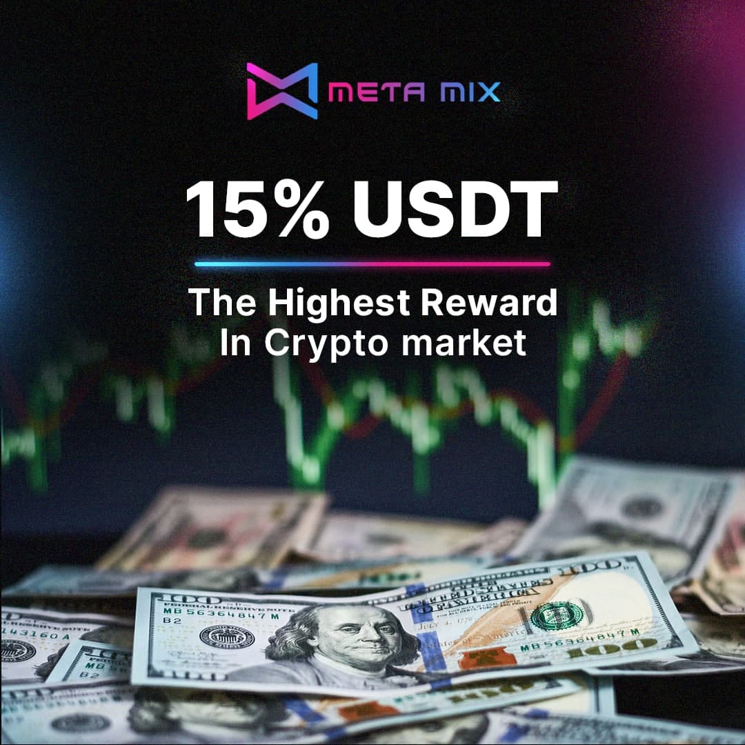MetaMix_MMX's tweet photo. Meta Mix offer 15% USDT to all holders for any transaction, P2E games , NFT giveaway and more , Join us and start get profit every day.

 ✅ Pinksale presale : https://t.co/axVIghjfBE

✅ Telegram : https://t.co/S6clmvCqQp

#MetaMix_MMX #BSC #gem #Crypto #BNB #NFT #P2E #bscgems https://t.co/5CFHrYiv7H