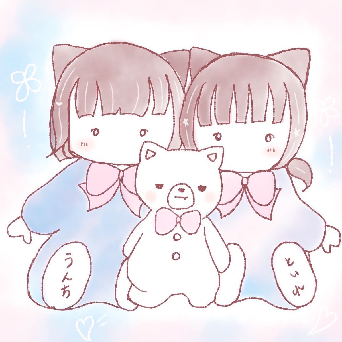 thinjao's tweet photo. #イラスト 
友達と雪だるま作って可愛かったからイラスト化したら…怒られそうな絵柄してるけど笑 https://t.co/dzRzU6F170