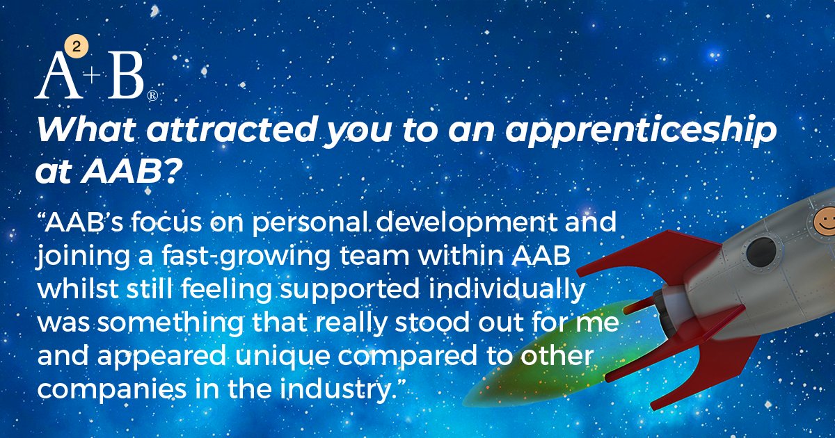 AABGroup_'s tweet image. Today is the last day of #NationalApprenticeshipWeek2022, so we wanted to introduce Nick, who joined our Business Advisory Group as an apprentice.

We asked him a few questions about his experience so far of our #ApprenticeshipProgramme - read his answers below!