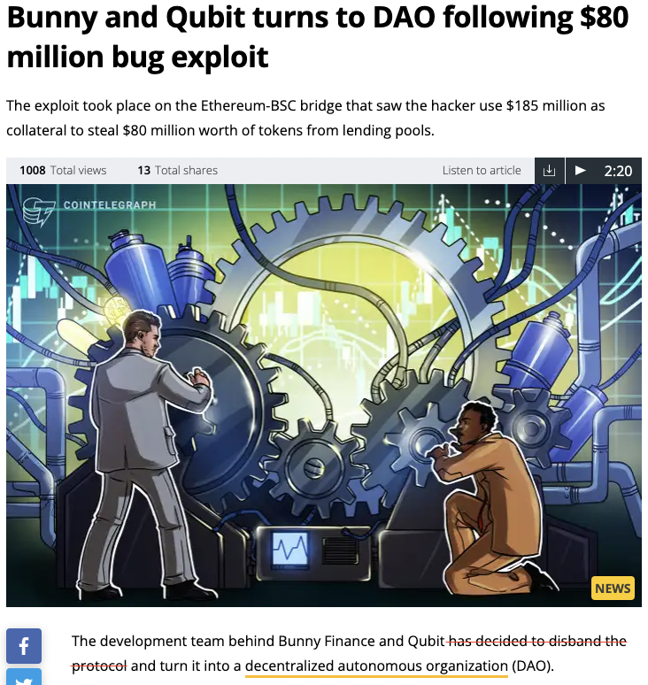 Qubit Finance tweet media