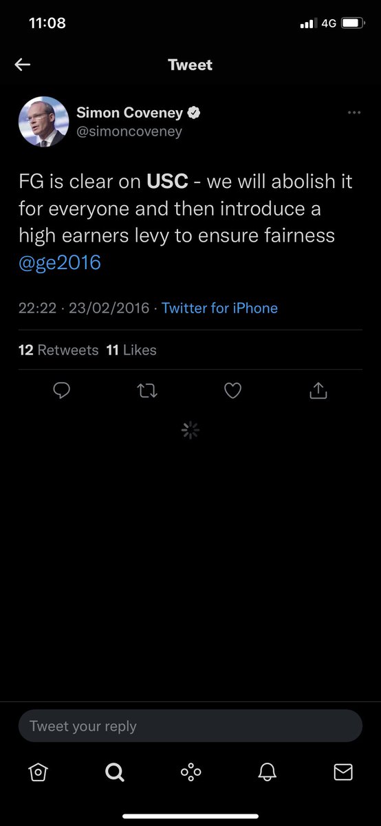 robertburke84's tweet photo. Paschal Donohoe is right. Fine Gael definitely didn’t say they’d abolish USC. https://t.co/hoTg01MQnZ