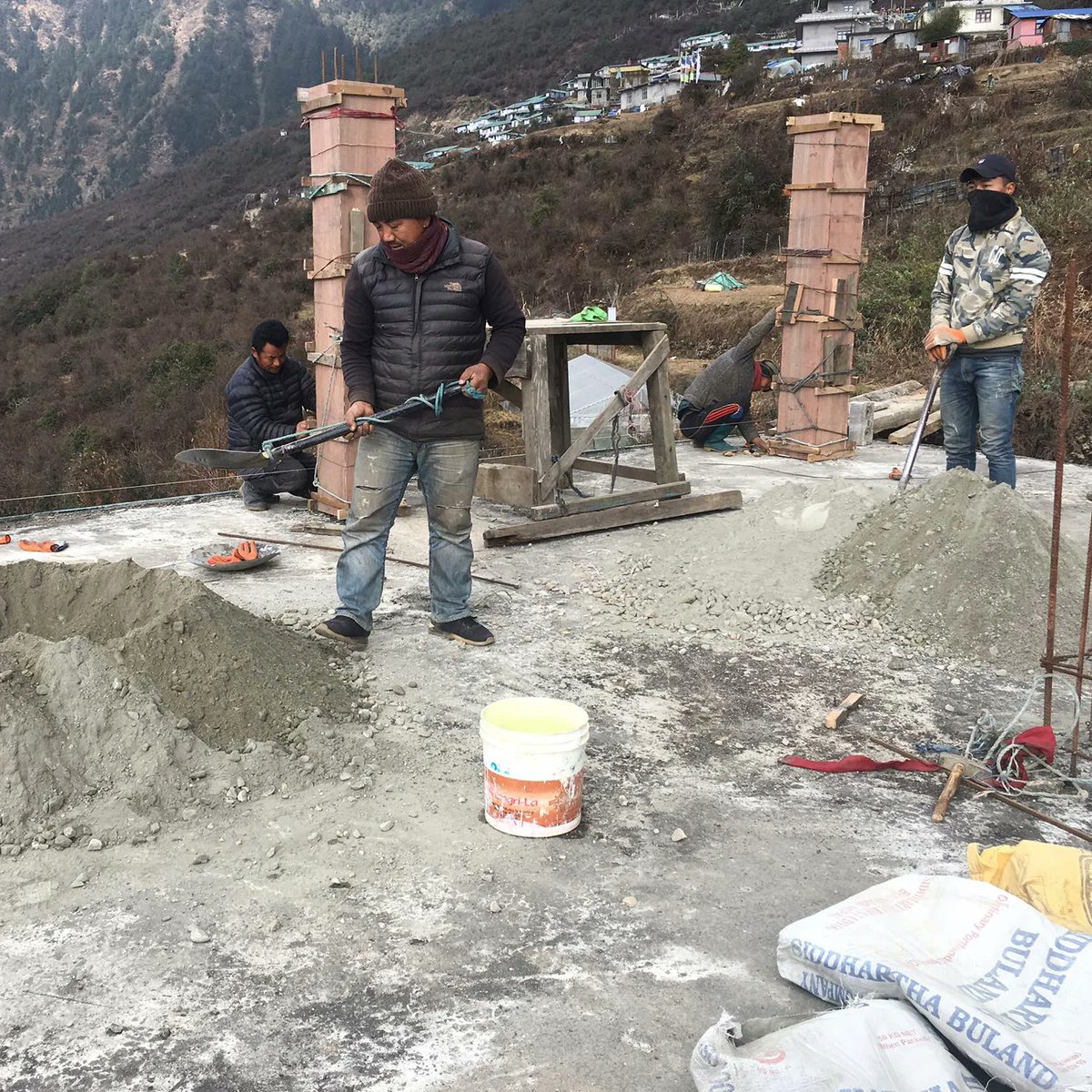 TibetReliefFund's tweet photo. We're excited to report that the residents of Bakhang village, Nepal, are well on the way with building staff quarters for their new health post!

Thank you to @govgg for funding this project and to @BuildupNepal for their excellent work leading the construction. https://t.co/rcCjZxdGJR