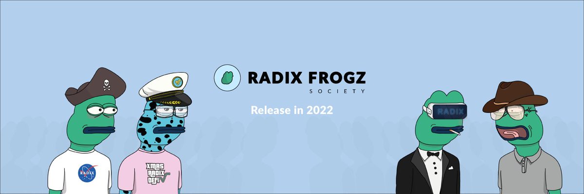 RadixFS's tweet photo. 🚨#RadixFrogzSociety for the first GIVEAWAY !

1) Retweet 
2) Like 
3) Tag a fren

The winner will be announced in 48 hours ! 🐸

#Radix #NFTs @radixdlt $XRD $eXRD https://t.co/5QDdQ383XF