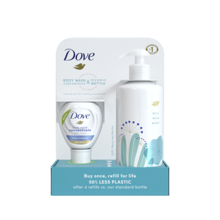PackTrend's tweet image. Speaking of re-usable packaging, here comes #Dove Reusable. Buy concentrate, refill bottle, add water and of you go pumping up all the soap you need. An alternative well timed that probably will be followed.