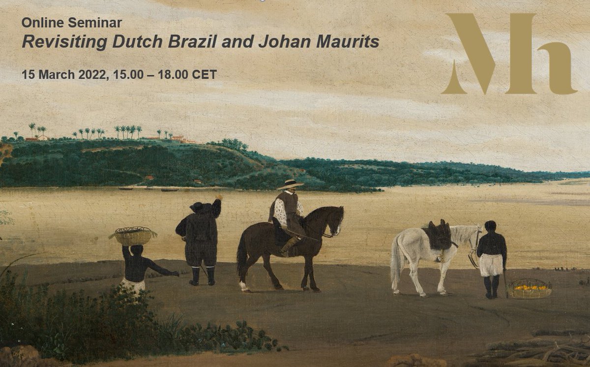leavdvinde's tweet photo. Registration has opened for the online seminar 'Revisiting Dutch Brazil and Johan Maurits' on March 15th @mauritshuis! See for all info: https://t.co/uE4gFIkMyI 
#DutchBrazil #johanmaurits #mauritshuis #colonialhistory #slavetrade https://t.co/xM4COXyjyZ
