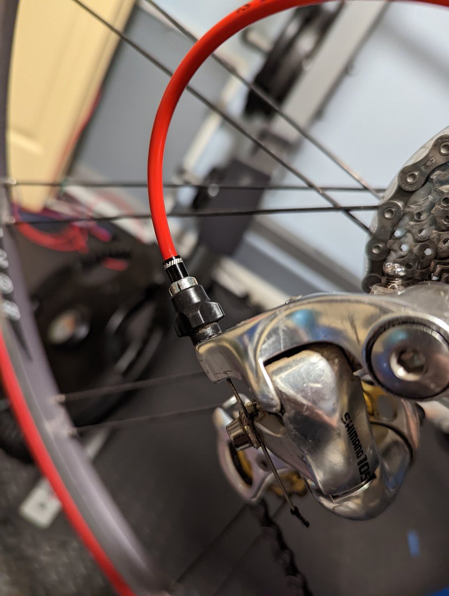 spartanoverseas's tweet photo. I was today years old when I changed my first shifting cables. Not as bad as I had feared.  #jagwire #bikerepair #diybikerepair https://t.co/0fwiScEyKb