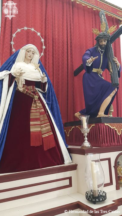 MARIA SANTÍSIMAS DE LAS ANGUSTIAS YA SE ENCUENTRA ATAVIADA DE HEBREA