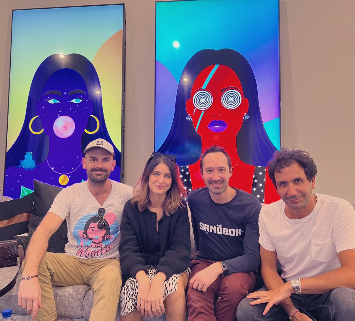 Finally met <a href="/YKarkai/">Yam</a> &amp; <a href="/raphfac/">Raphaël ~ WoW 🛡️</a> IRL after a year of online conversations on <a href="/worldofwomennft/">world of women</a>. Have been an early supporter of Yam's work in NFT and we're now going to accelerate in the Metaverse, starting with making Women #6025 the "queen of" Alpha Season 2 😍

More to come 😉✨