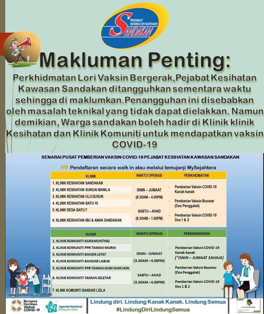 Daily Express Sabah On Twitter Important Vaccination Update In Sandakantwt Https T Co Kt024dttow Twitter