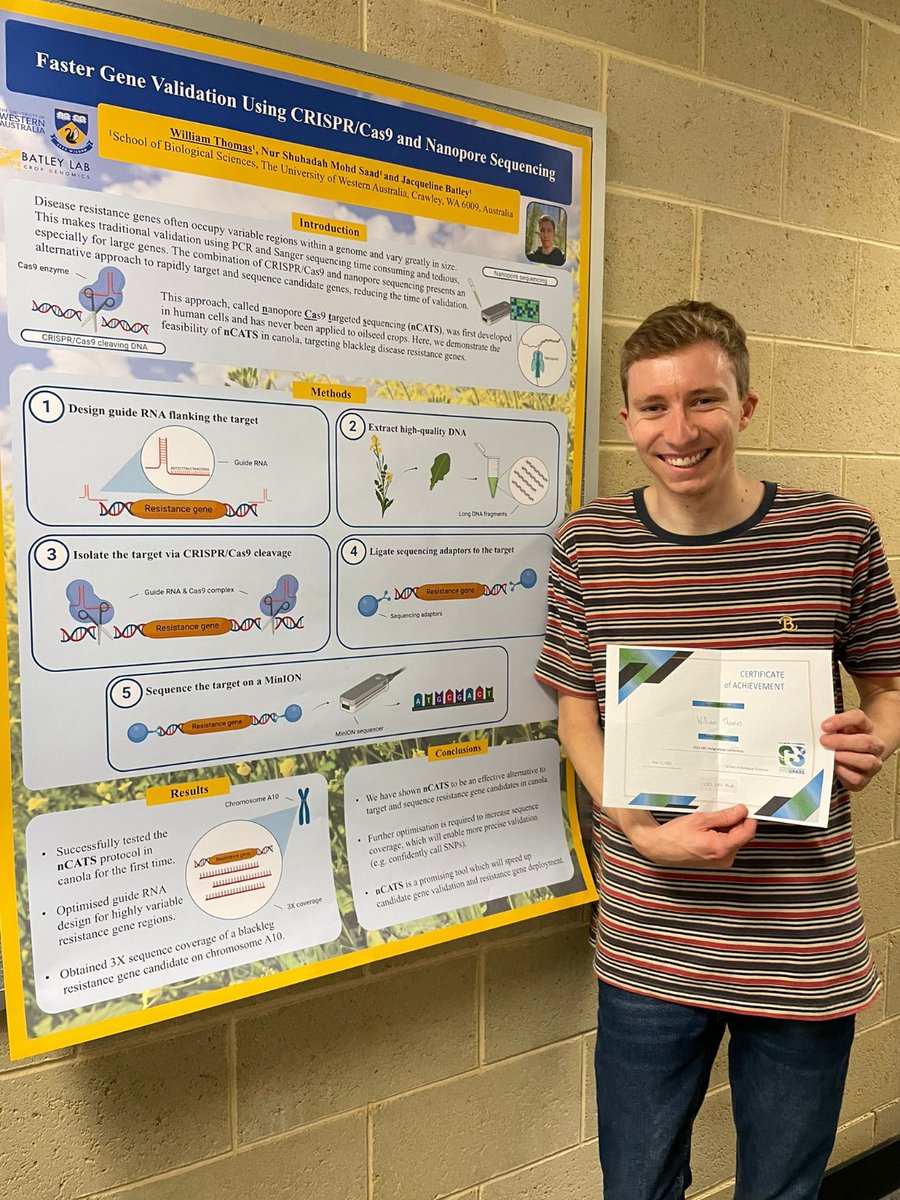BatleyLab's tweet photo. Congratulations @WillJWThomas for  bagging the second place in the best poster competition during the recently concluded SBS Postgrad Conference! Well done Will! https://t.co/gTp0d9TX7C