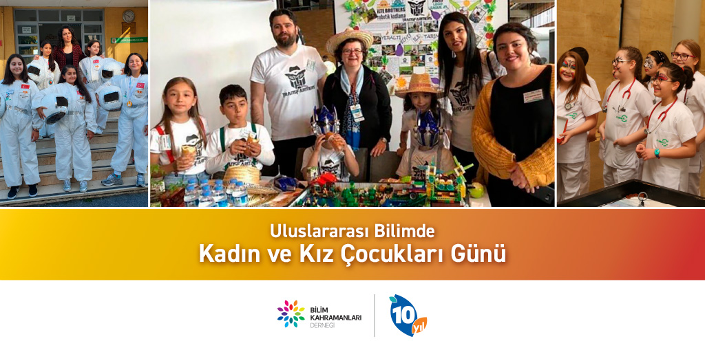 BilimKahraman's tweet photo. Bilim Kahramanları Derneği olarak daha fazla kız çocuğunun erken yaşta bilimle buluşması ve toplumsal cinsiyet eşitliğinin güçlendirilmesi için çalışmalarımızı sürdürüyoruz! 11 Şubat Uluslararası Bilimde Kadın ve Kız Çocukları Günü Kutlu Olsun! ❤️ #umutbilimde https://t.co/nNbyRqcDjO
