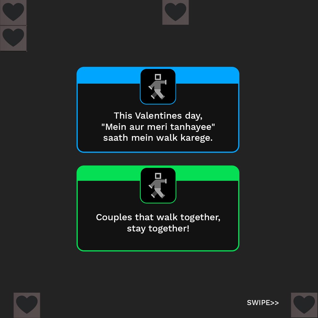 StepSetGo's tweet photo. #ContetsAlert
It is time to bring out the "Kavi-Raaj" in you!
.
Steps:
*Follow us
*Like the post.
*Write a status on your SSG Profile for this Valentine's Day, talking about your mood.
*Share it with us on stories. Tag us and use #SSGVALENTINES https://t.co/jZPkBTc5ks