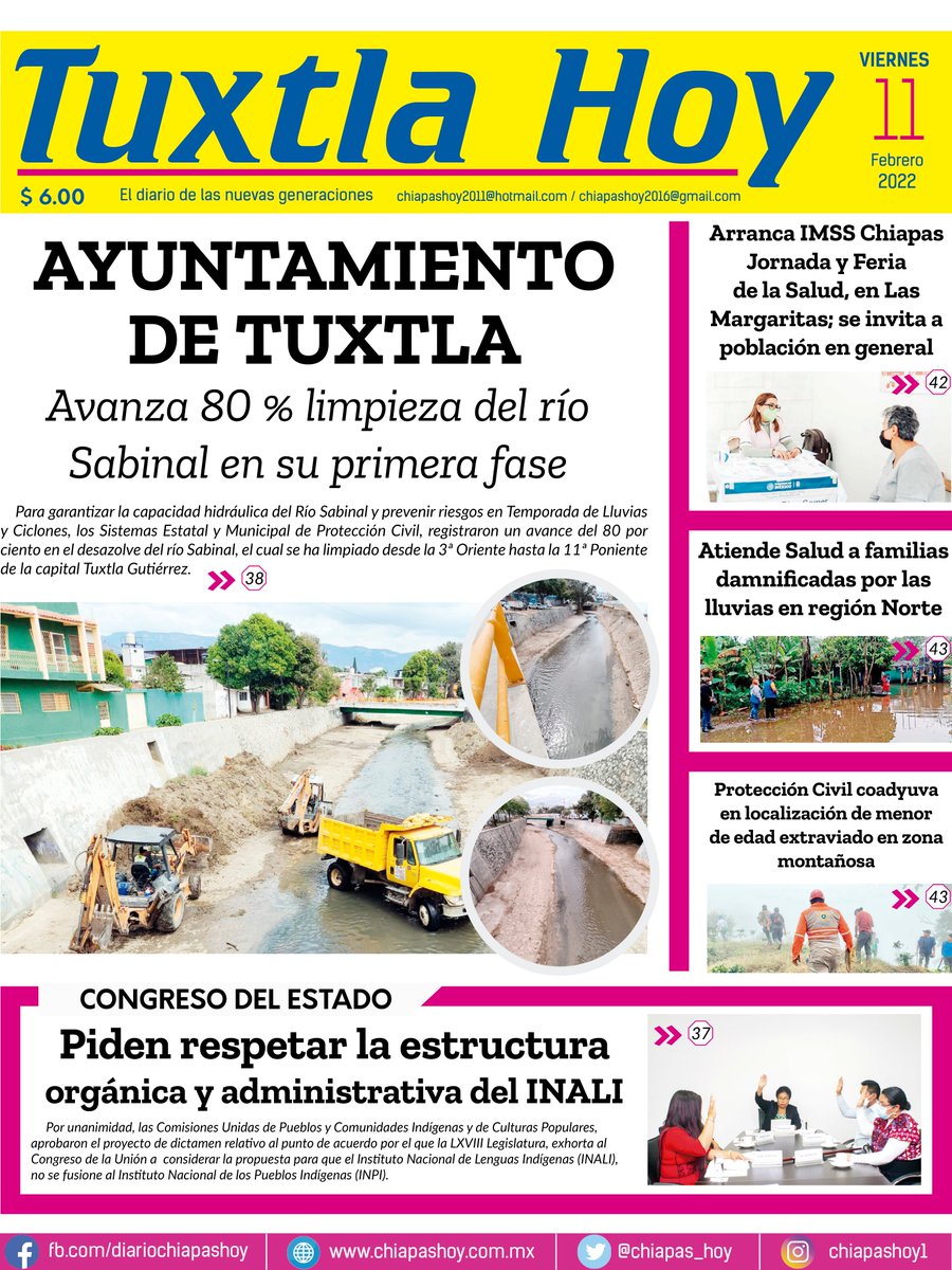 Chiapas_Hoy's tweet photo. #GRUPOROCAF
BUENOS DÍAS, DESPIERTA SIEMPRE CON LA MEJOR INFORMACIÓN, SOLO AQUÍ: https://t.co/DYHTxKdbDb
CHIAPAS HOY: https://t.co/dx905LMVoB
MÉXICO HOY: https://t.co/GZ5j6QPqbS https://t.co/CWw54nrhjz