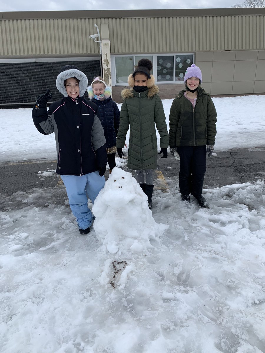 Some fun in the snow at recess today!