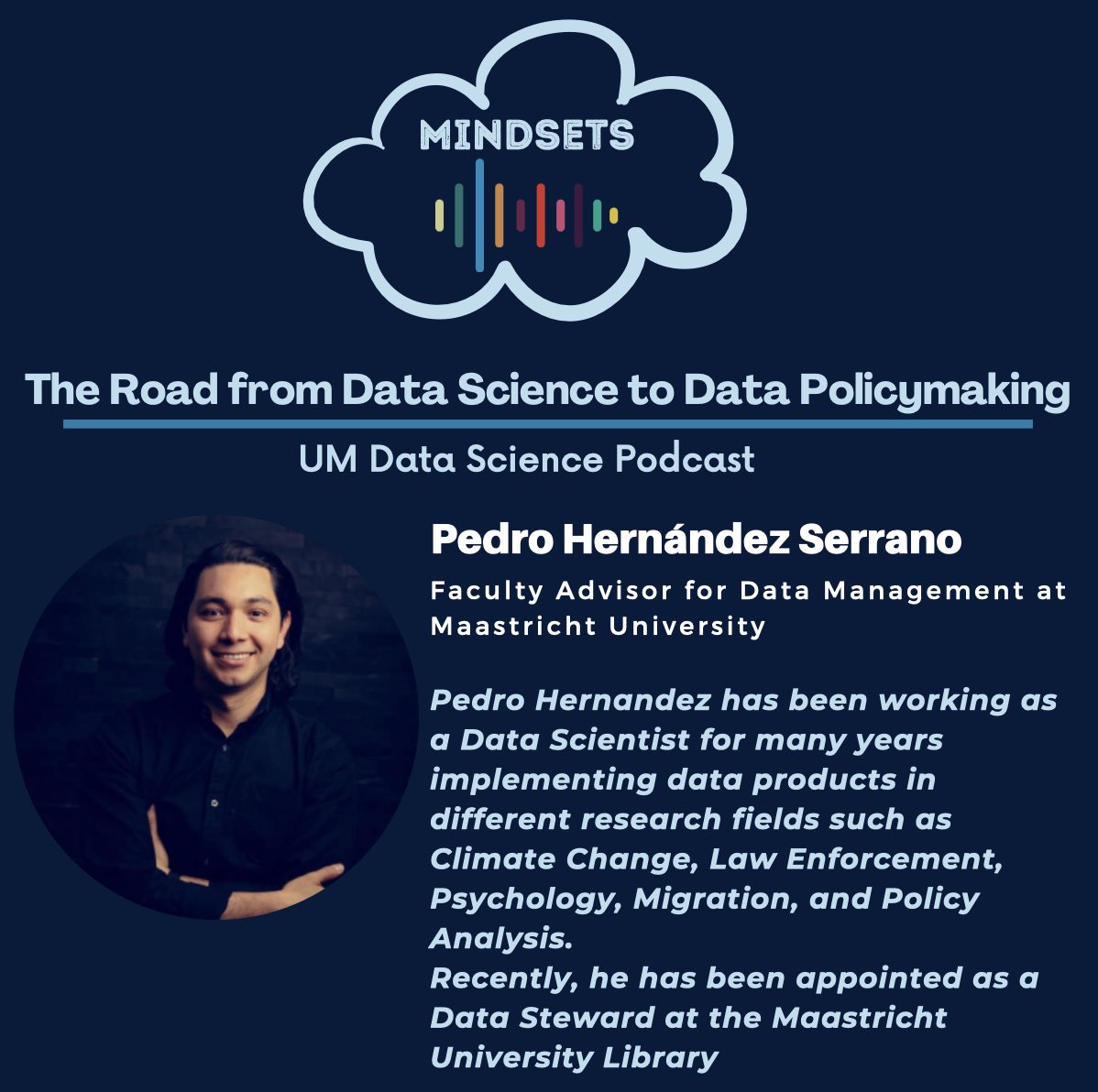 dsmindsets's tweet photo. We uploaded a new episode 🥳 This week @pedrohserrano talked to @ChangSun1025 about Data Policymaking. Here’s the link to the episode https://t.co/2lSxGzODmz #DataScience #policymaking #fairdatascience #impact #podcast #newepisode #interdisciplinarywork https://t.co/wzX2E7IadK