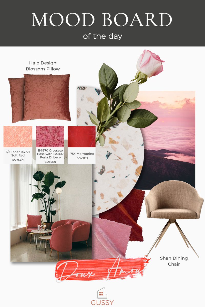 gussydesign's tweet photo. It's happy hearts month! Pinks and reds are all over the place no matter where you look, as they represent love relationships and their journey. Get into the mood and treat yourself and your loved ones with some sweet-hued items! #GussyUp #GussyDesign #eDesign https://t.co/xneHix8t8D