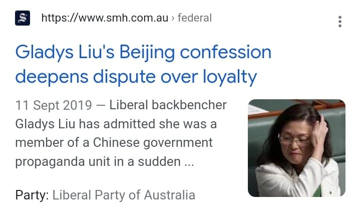 Maybe we ought to remind Australians that China already has a 'friend of the program' in our Parliament ... 𝗼𝗻 𝘁𝗵𝗲 𝗟𝗶𝗯𝗲𝗿𝗮𝗹 𝗯𝗮𝗰𝗸𝗯𝗲𝗻𝗰𝗵:👇 #auspol #Dutton @GladysLiuMP
