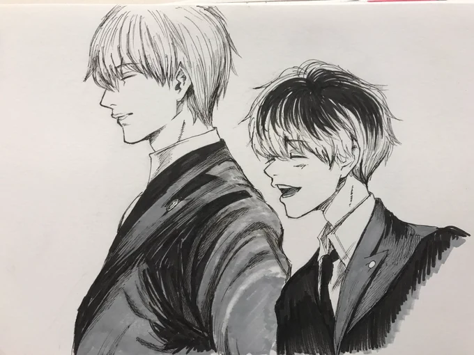 過去の模写2(こうして見ると、写実よりのリアル描写(影シャッシャ中毒)か王道のザ・漫画!っていうのが好きなようですねぇ 