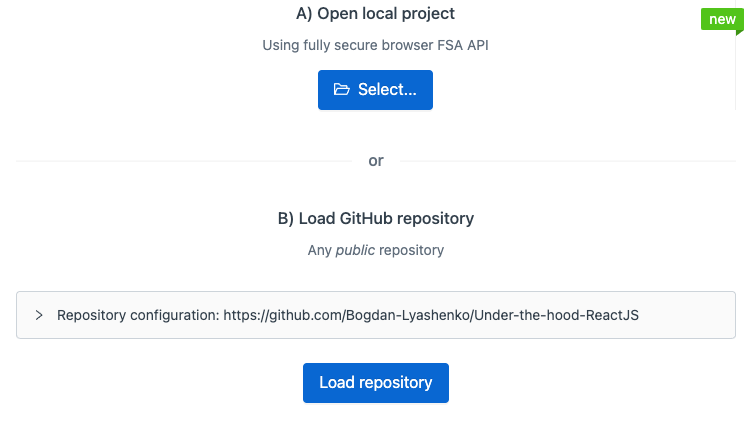 bliashenko's tweet photo. Just released something cool I was working on recently -  Codecrumbs App now supports integration with a local codebase directly in browser! It is even easier to get started https://t.co/BYDAvzQjhl 💪 https://t.co/vt2Ob2XPQr