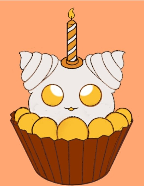 I hope you have a happy birthday @supreme_mieme, enjoy this cupcake that I made specially for you!