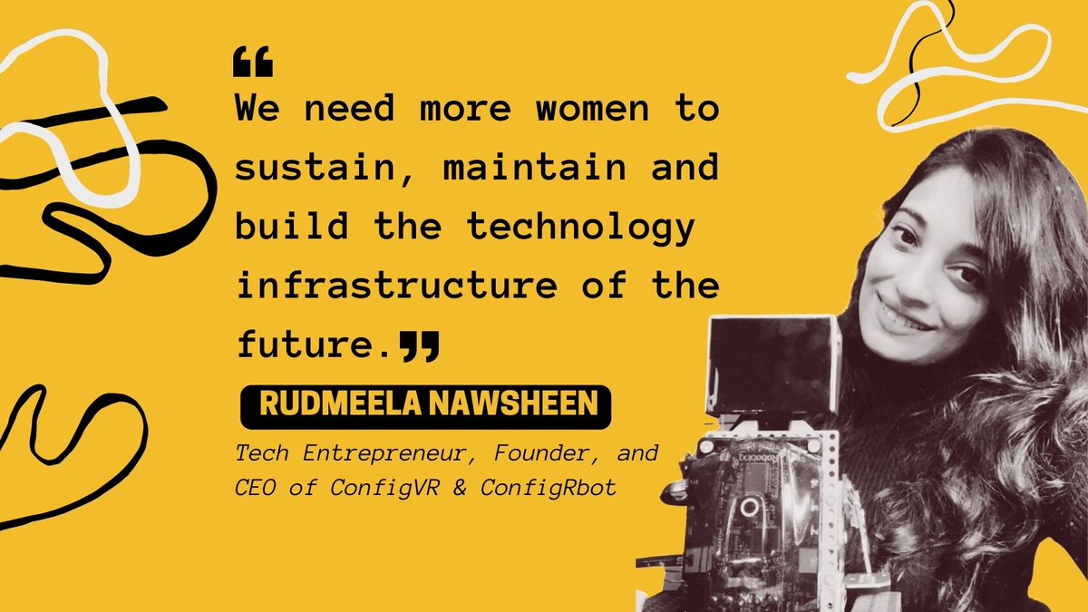 IFC_AsiaPacific's tweet photo. There are just not ENOUGH women working in STEM.
It is time to #STEMout #gender inequality.
Here's what Bangladeshi-American technopreneur, Rudmeela Nawsheen, CEO/Founder of ConfigRbot β an AI & robotics focused #startup, had to sayππ½
#WomeninScienceDay https://t.co/DUdf9eCCb4