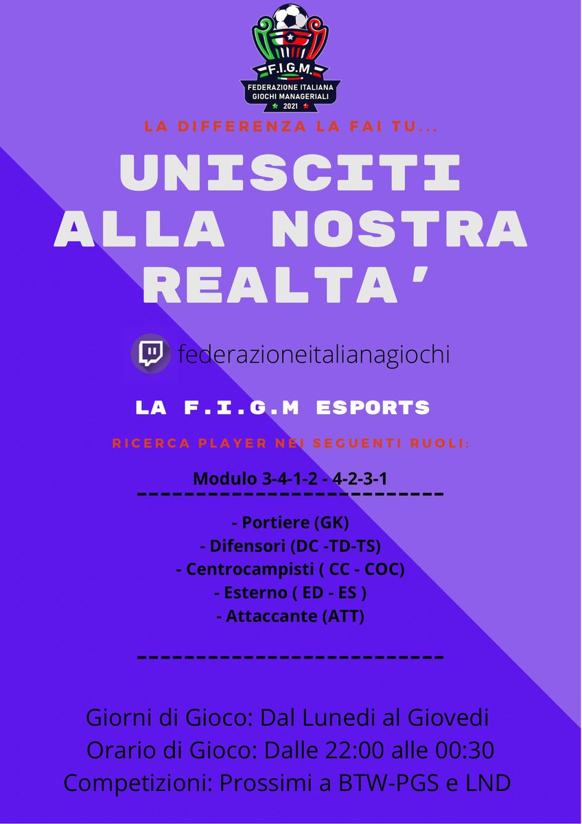 Tommaso (@tommaso95383846) on Twitter photo Nuova realtร , nuovo squadra, nuove avventure.. Noi siamo pronti a scendere in campo.
Se ti va ti aspettiamo con noi. Ricerchiamo persone serie, educate e amanti di questo mondoโฆ Valutiamo tutti i ruoli.
#ProClubs <a href="/SandroGraziott1/">Sandro Graziotti Vip Club Sorare</a> @rumors_pro <a href="/rtproclubitaly/">Pro-Club Italy</a> <a href="/CercoProClub/">CercoProClub</a> Nuova realtร , nuovo squadra, nuove avventure.. Noi siamo pronti a scendere in campo.
Se ti va ti aspettiamo con noi. Ricerchiamo persone serie, educate e amanti di questo mondoโฆ Valutiamo tutti i ruoli.
#ProClubs <a href="/SandroGraziott1/">Sandro Graziotti Vip Club Sorare</a> @rumors_pro <a href="/rtproclubitaly/">Pro-Club Italy</a> <a href="/CercoProClub/">CercoProClub</a>