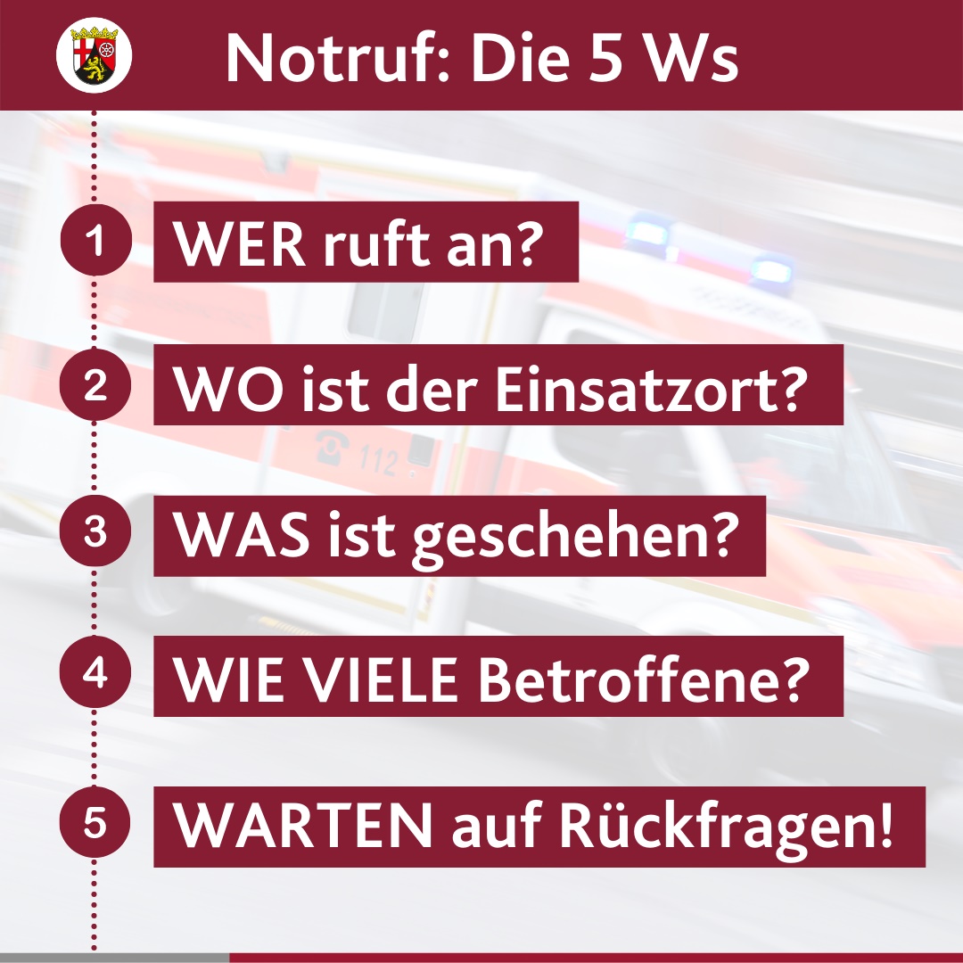 🚨🇪🇺🚑 Heute ist der europäische Tag des Notrufs #112 #112live. Europaweit erreichen Hilfesuchende über die 112 #Feuerwehr, #Polizei und #Rettungsdienste. Wichtig beim #Notruf: Wer? Wo? Was? Wie viele? Warten! 
🙏 Danke der Blaulichtfamilie für ihren täglichen Einsatz.