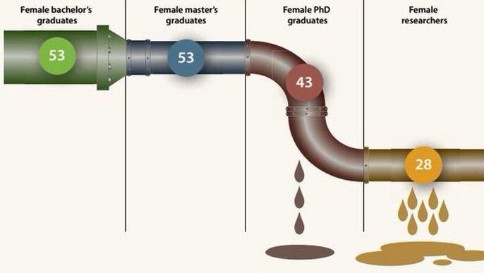 One of the greatest challenge of #womeninscience is the #leakypipeline in which women become underrepresented minitories in #STEM over time

@eleonpalmero explains to us a more nuanced way of the problem: the hostile obstacle course 👇 #11F2022

genderlimno.org/1/post/2022/02…