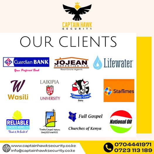 CaptainHawkSec1's tweet photo. Trusted by Many
We are more than a security company. We are reliable professionals dedicated to ensure your business assets are safe. Contact us today and get commercial security services.
https://t.co/gRJ15P0O7W
For enquiries:
π² 0704441971 | 0723113189
#CaptainHawk https://t.co/hIRipb9583