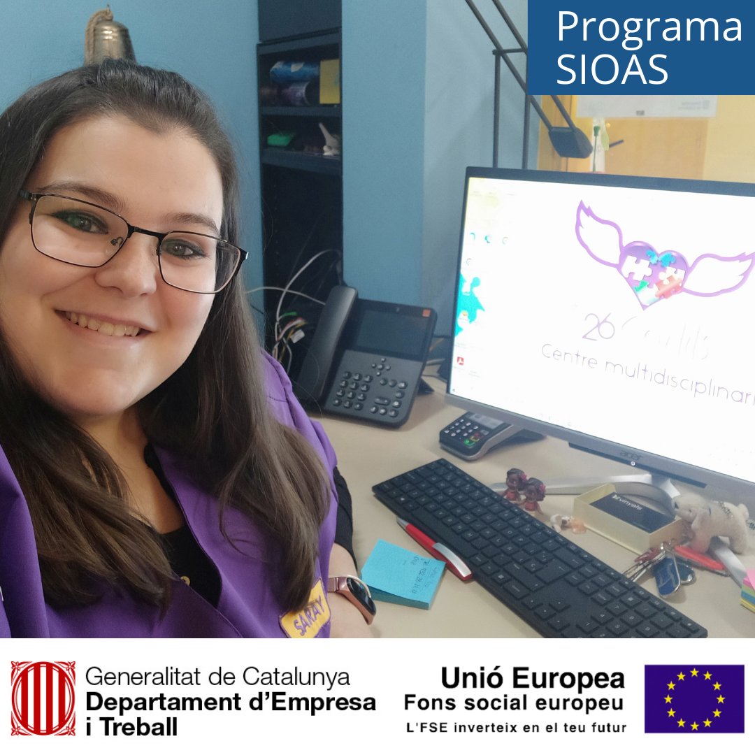 FAtendis's tweet photo. La Inserció 👩💼Laboral en empresa ordinària és i serà la principal tasca del SIL Taina. I ens orgulleix poder dir que anem sumant contractacions de persones a través del programa #SIOAS amb el suport de @govern @treballcat
👏Enhorabona Saray X formar part de l'equip del #26sentits https://t.co/wk8otYZNVb