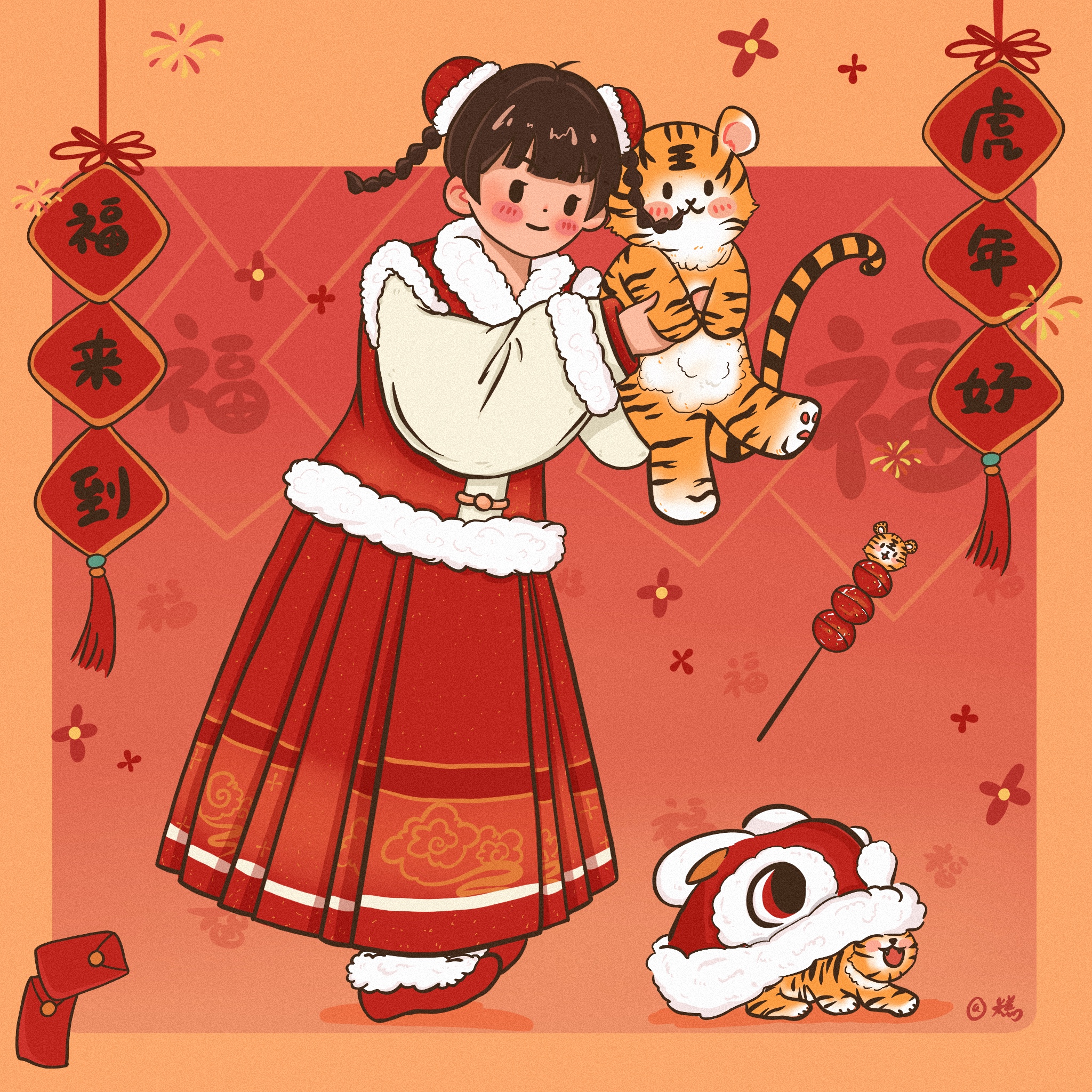 Gaomon Japan Gaomon同僚が描いた 春節 イラスト 春節 正月 Lunarnewyear イラスト T Co V1napu7gjw Twitter