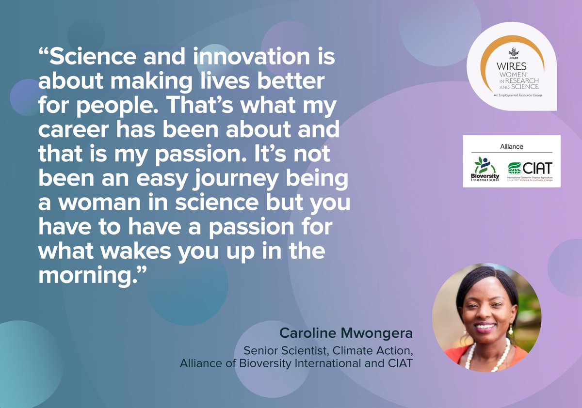 DiversityFiona's tweet photo. In celebration of International Day of Women and Girls in Science on Feb 11, #WIRES is highlighting the voices of #CGIARWomenInScience. Find out what @CGIAR women scientists are saying as they transform our world https://t.co/ilhilMoIBw

#IDWGS2022 https://t.co/02krSeBehg
