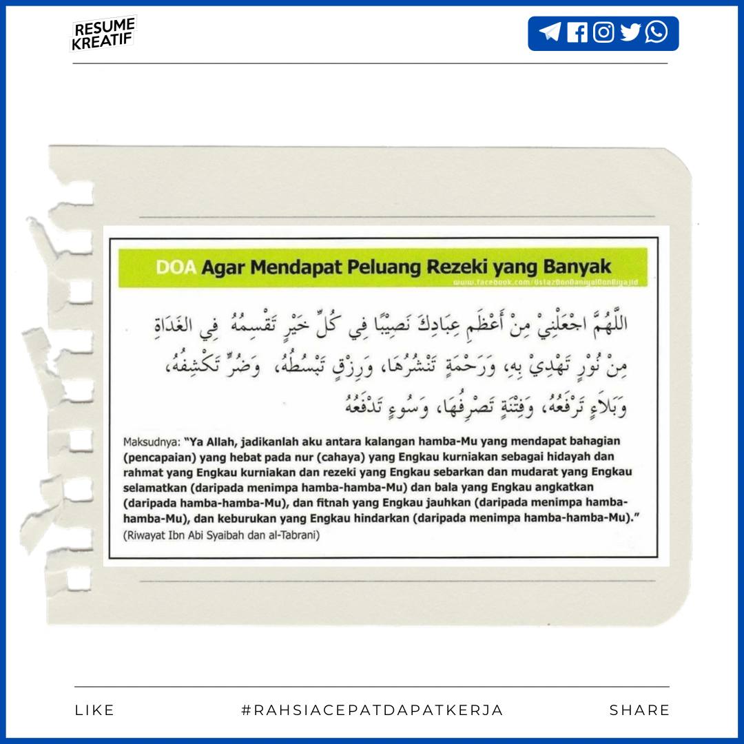 nakkerjaMY's tweet photo. Terasa macam dah nak give up cari kerja? amalkan baca ni..

Tag member 📌📌

#rktips https://t.co/KFrxvqIrBk