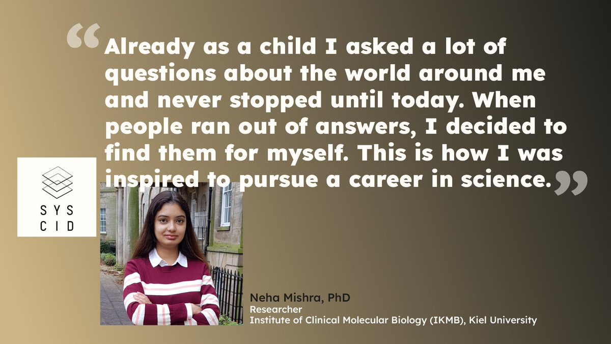 SYSCID (@syscid_project) on Twitter photo As we celebrate the #WomenInScienceDay today we’d like you to meet one of our female colleagues Neha <a href="/iamnehamishra/">Neha Mishra</a>. She’s part of the #SYSCID team at IKMB <a href="/kieluni/">Universität Kiel CAU 🎓</a> <a href="/SystemsImmunol1/">SystemsImmunology_IKMB</a> and just never stopped asking questions. 😉 As we celebrate the #WomenInScienceDay today we’d like you to meet one of our female colleagues Neha <a href="/iamnehamishra/">Neha Mishra</a>. She’s part of the #SYSCID team at IKMB <a href="/kieluni/">Universität Kiel CAU 🎓</a> <a href="/SystemsImmunol1/">SystemsImmunology_IKMB</a> and just never stopped asking questions. 😉