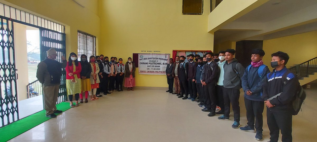 chirang_poly's tweet photo. Successful Observation of Anti-Drug Sensitization Programme at Chirang Polytechnic by the Principal, Faculties, Staffs and Students. https://t.co/A3h3tsn7oL