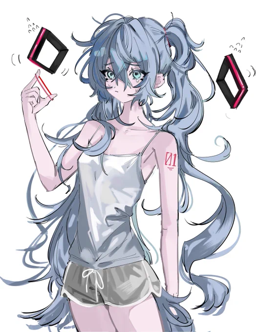 癖っ毛な初音ミクちゃん 