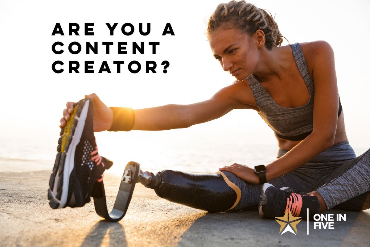 Are you a content creator? If you consider yourself to have a disability and are interested in producing content for us on subjects that you are passionate about, we want to hear from you! Visit our website 1in5media.org to apply. 
#disability #contentcreator #job