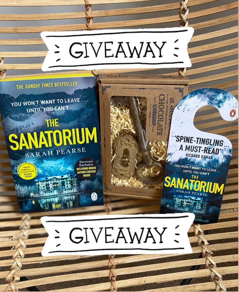 ✨ G I V E A W A Y ✨ To celebrate the lovely news that #TheSanatorium is spending a ✨ 3rd ✨ week on the NYT Bestseller List and a ✨ 6th ✨ on the Sunday Times, I’m giving away:
✨ 2 signed copies
✨ 2 bookmarks
✨ 2 choc room keys 
TO WIN: Like &amp; RT
U.K only. Closes 20/02/22