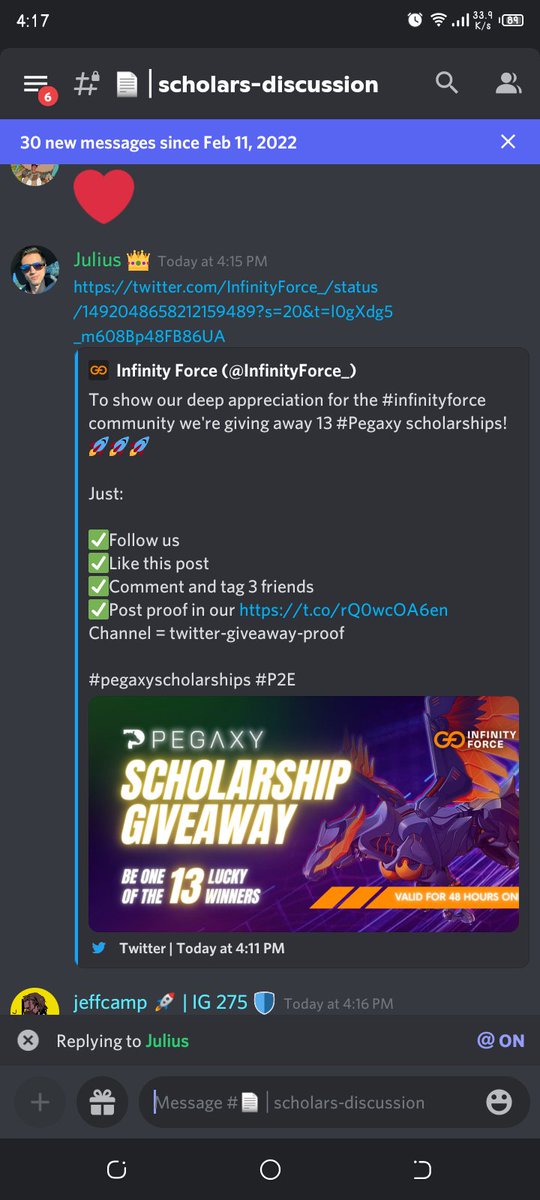 Awitize_boy's tweet photo. @InfinityForce_ I hope I get 1 horseeeee ii really need to buy laptop for my school I'm currently Scholar of INFINITY GUILD TY 

@OmeletBrei 
@potatopoi 
@jeff https://t.co/vFTzBTm8SR